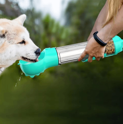 3-in-1 Portable Pet Water Bottle and Food Dispenser