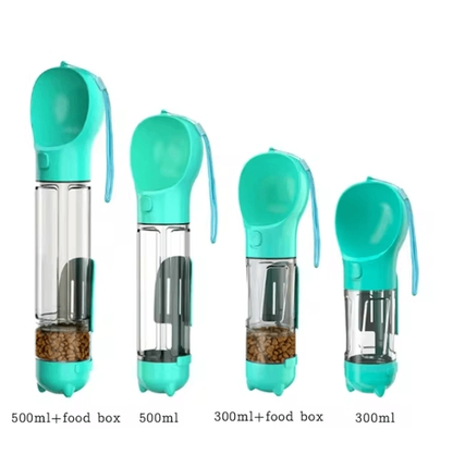 3-in-1 Portable Pet Water Bottle and Food Dispenser