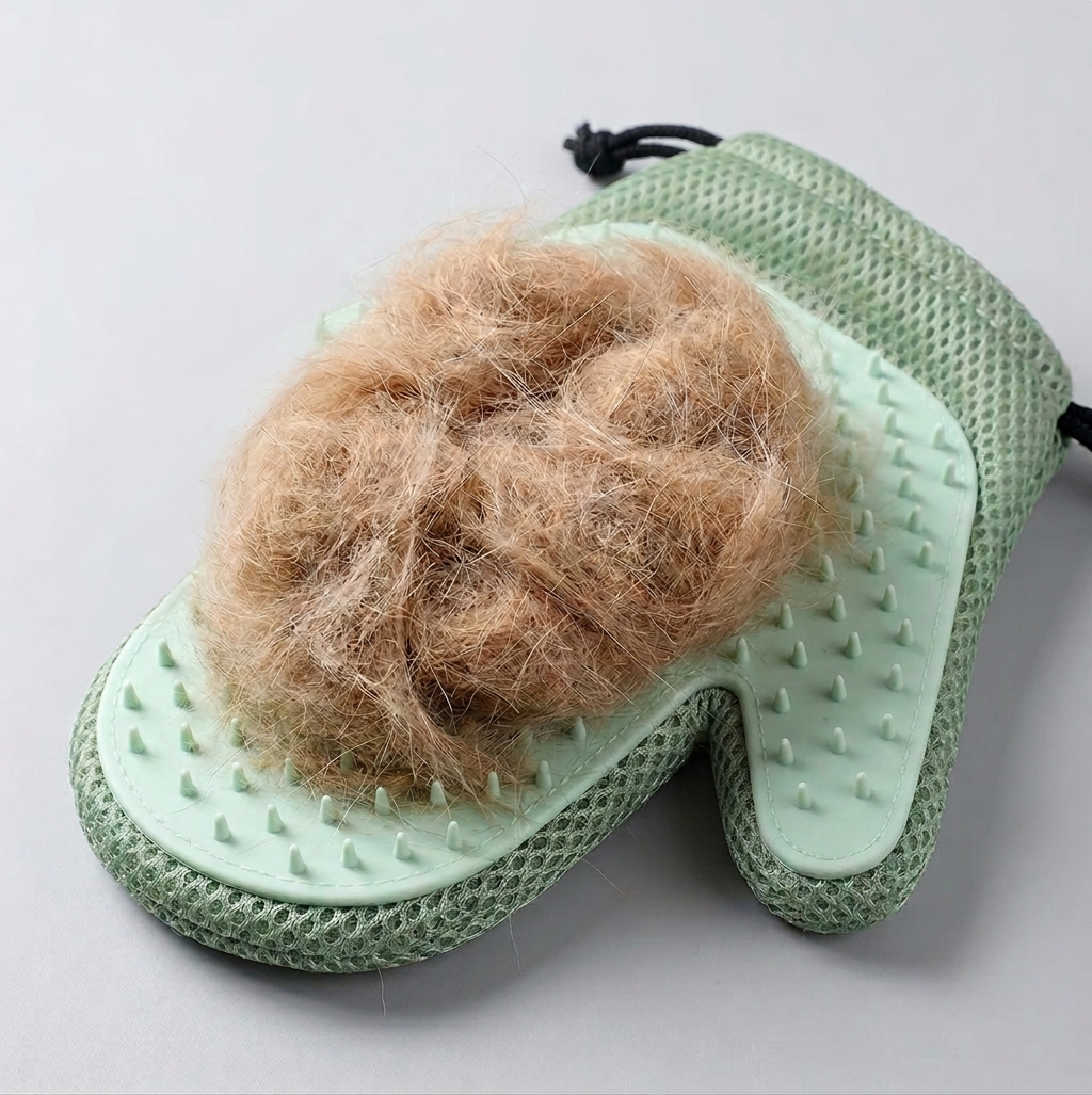 Silicone Pet Massaging and Hair Removal Gloves