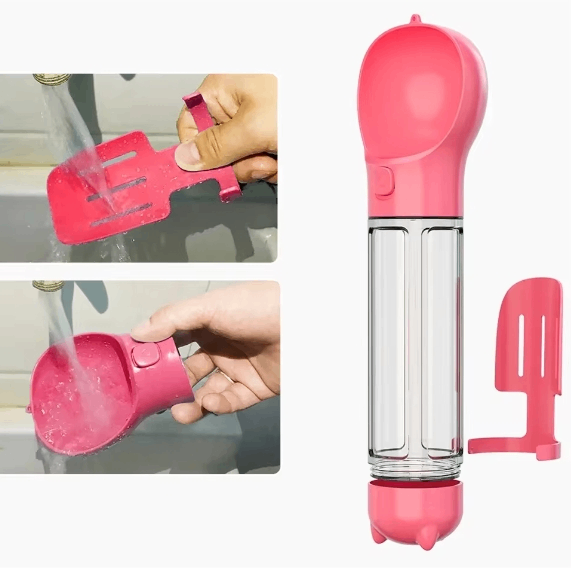 3-in-1 Portable Pet Water Bottle and Food Dispenser